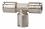 Metal Push-in fitting 849.008, Ø8-Ø8-Ø8